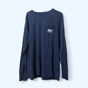 Men’s Navy Long Sleeve Vineyard Vines Shirt